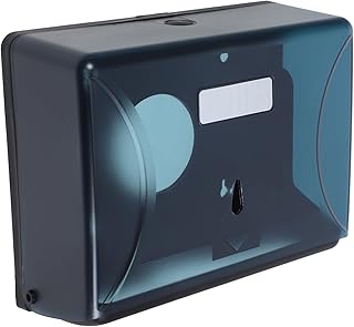 MUSISALY Dispenser De Toallas De Papel Montaje Pared para Baño y Cocina Soporte De Toallas Higiénico De Color Azul para Decoración Hoteles y Restaurantes