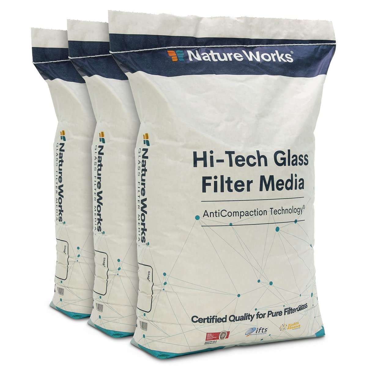 Nature Works Hi-Tech Filterglas für Poolfilteranlagen – Filterglas-Variante