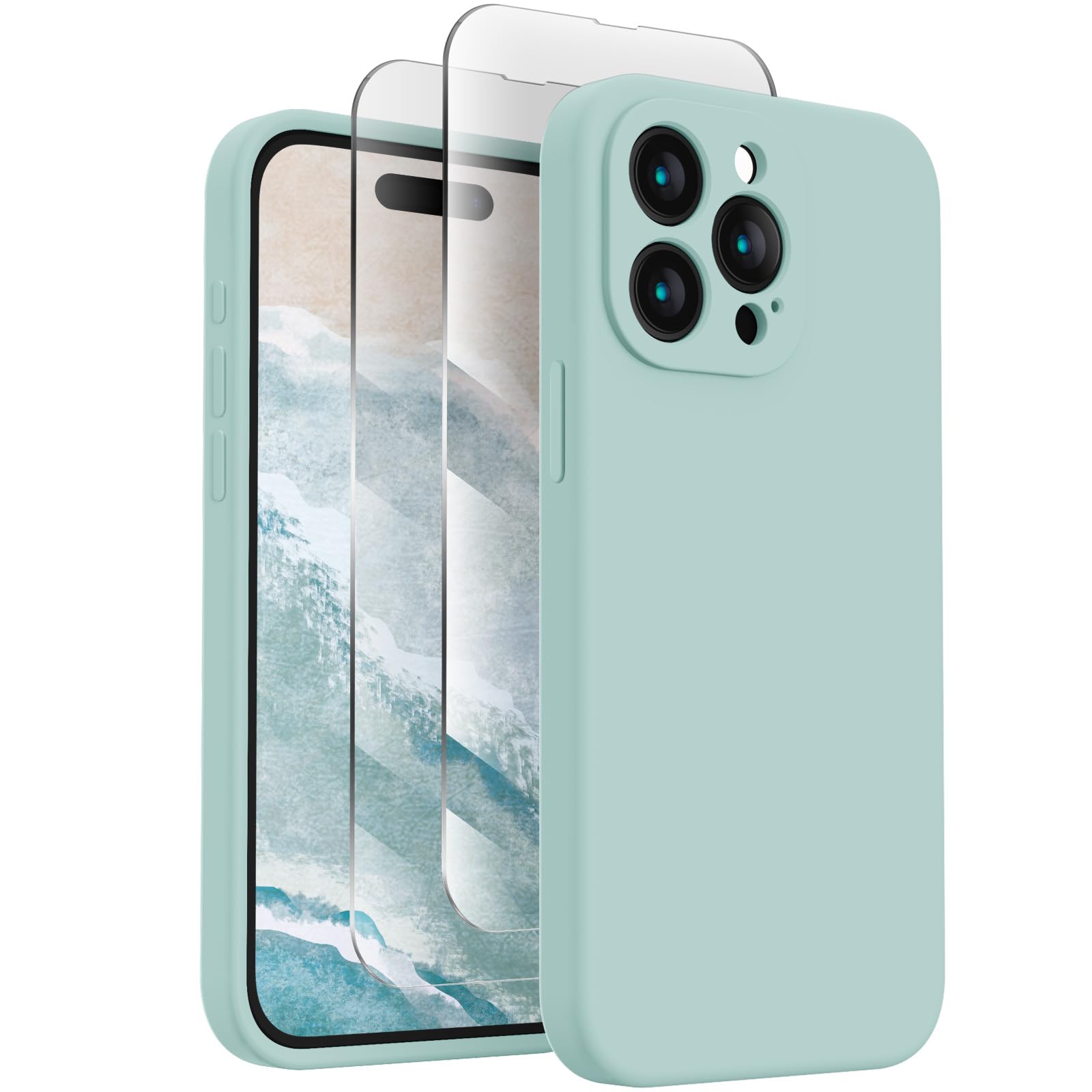 FireNova Designed for iPhone 15 Pro Case, 6.1", Mint Green