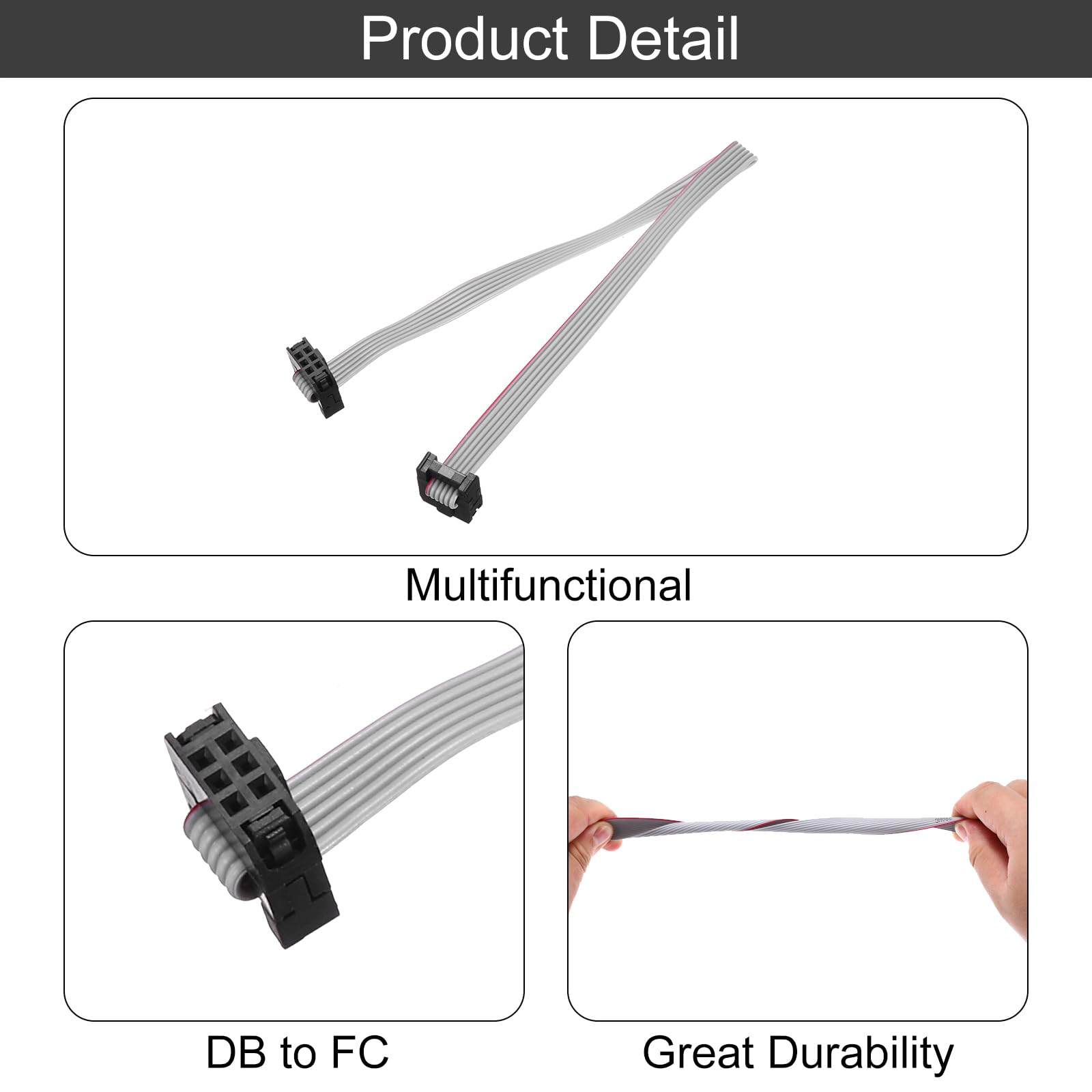4 Rotoli Di Cavo A Nastro Arcobaleno - 1,27 Mm Passo, 10/14/16/20 Pin, 3 Metri Per Elettronica - Foto 11