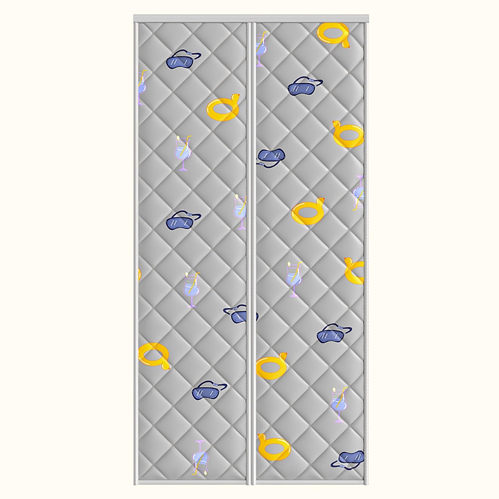 VFDVSWZSA door curtain, Warm Windproof Door Curtain, Good Sound Insulation, Oxford Cloth Wear-resistant, Suitable for Multiple Scenes(Grey,85 * 210cm/33.4 * 82.6in)