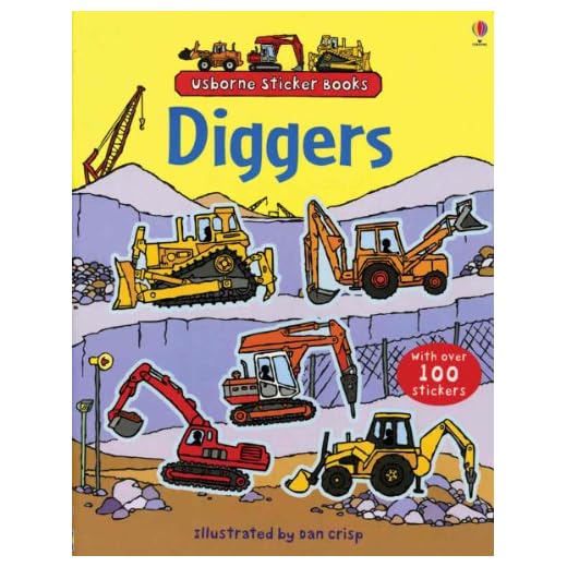 Diggers (Usborne First Sticker Book)