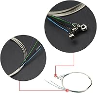 Vista 6 de Imelod Juego de cuerdas de violín universal completo (G-D-A-E) cuerdas de violín Fiddle de núcleo de acero con envoltura de níquel-plata con extremo