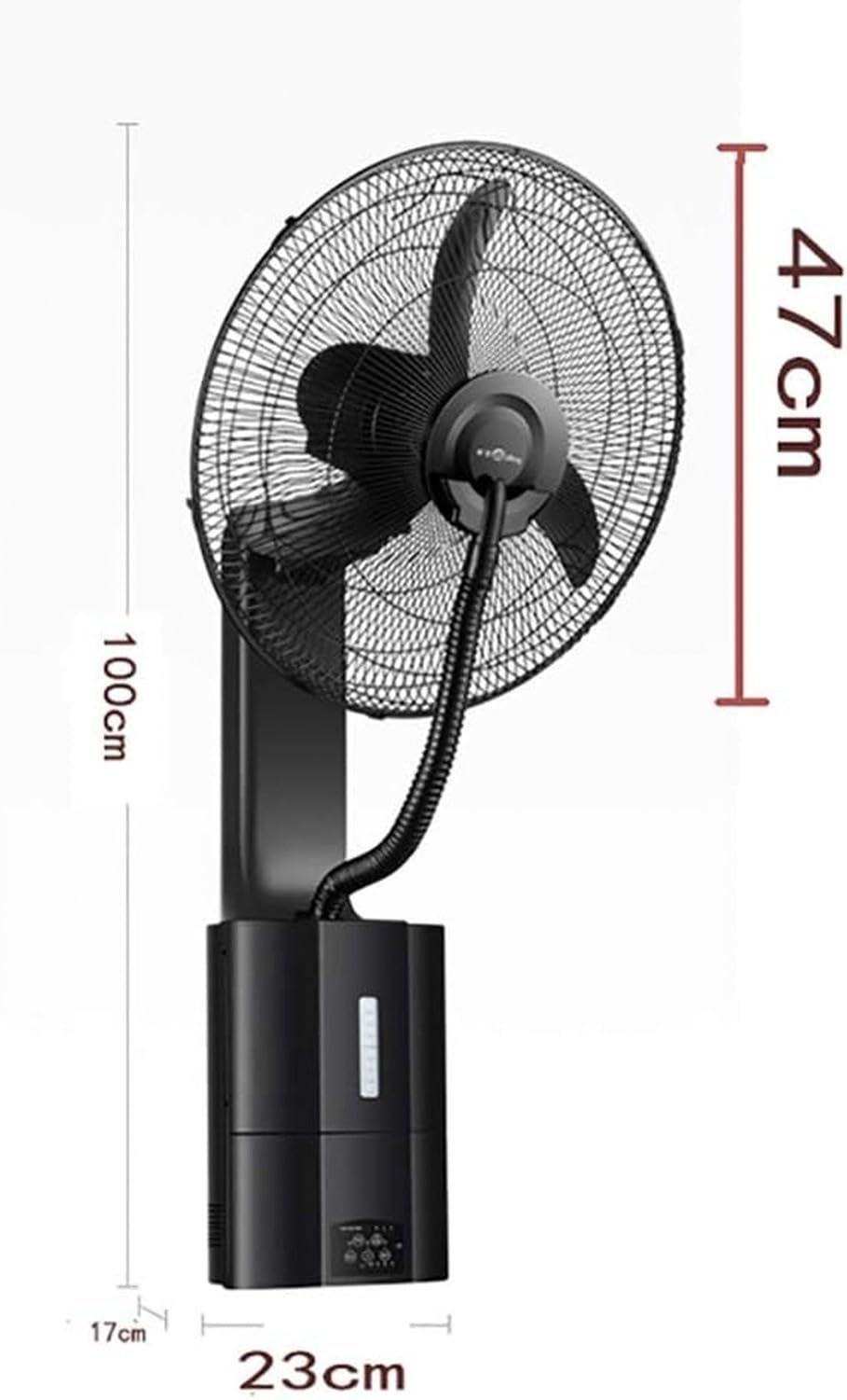 Mural Commercial Nébulisé Ventilateur Haute Puissance Rafraîchisseur Humidificateur Industriel Eau pour Atelier, Prise UK 3 Broches BS 1363 Inclus