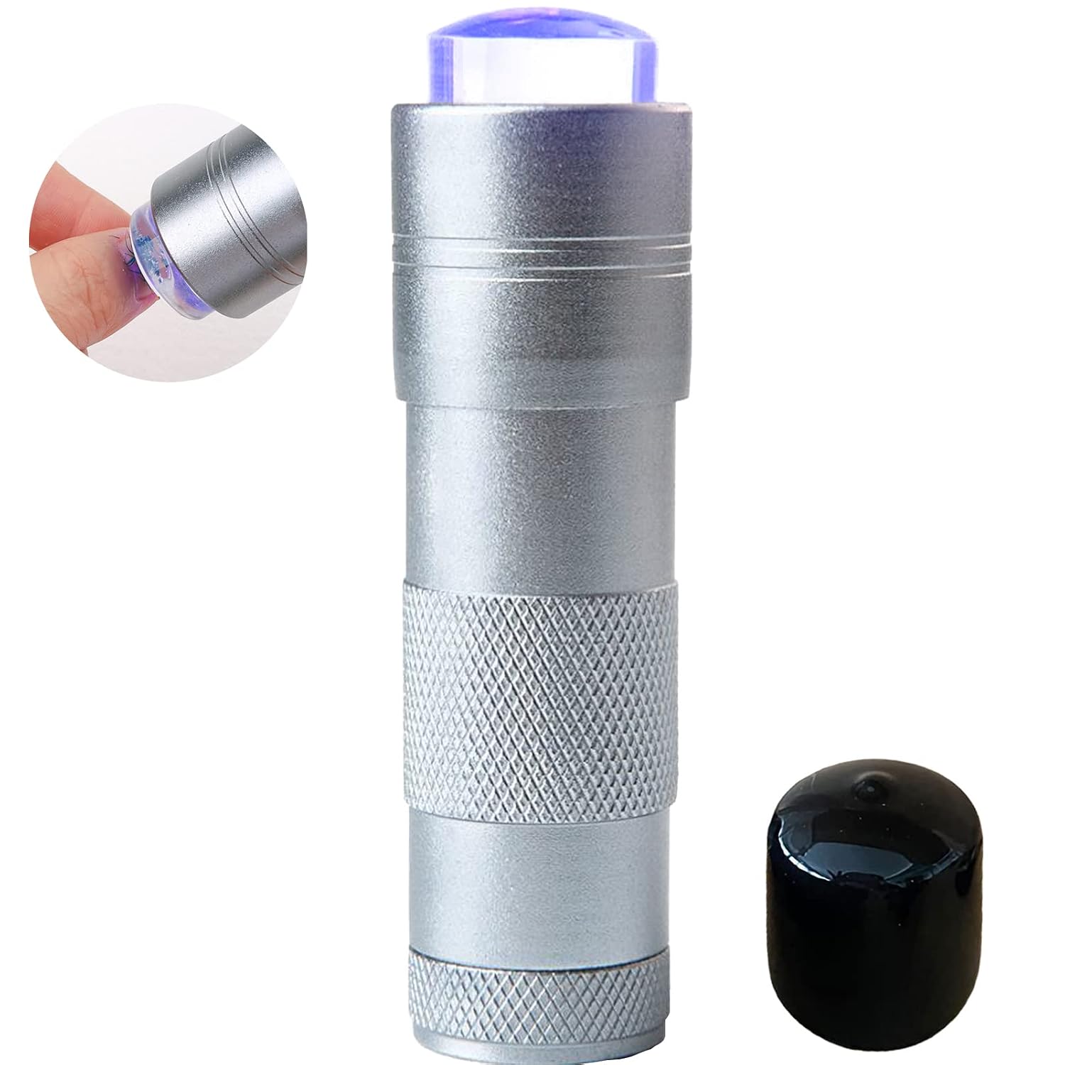 FUATY Mini UV Light for Nails, Portable LED Gel Nail Lamp Presser Nail Dryer for Gel/Regular Polish/French Nail/Acrylic Fake Nails/Nail Extensions/Home DIY/Salon/Resin