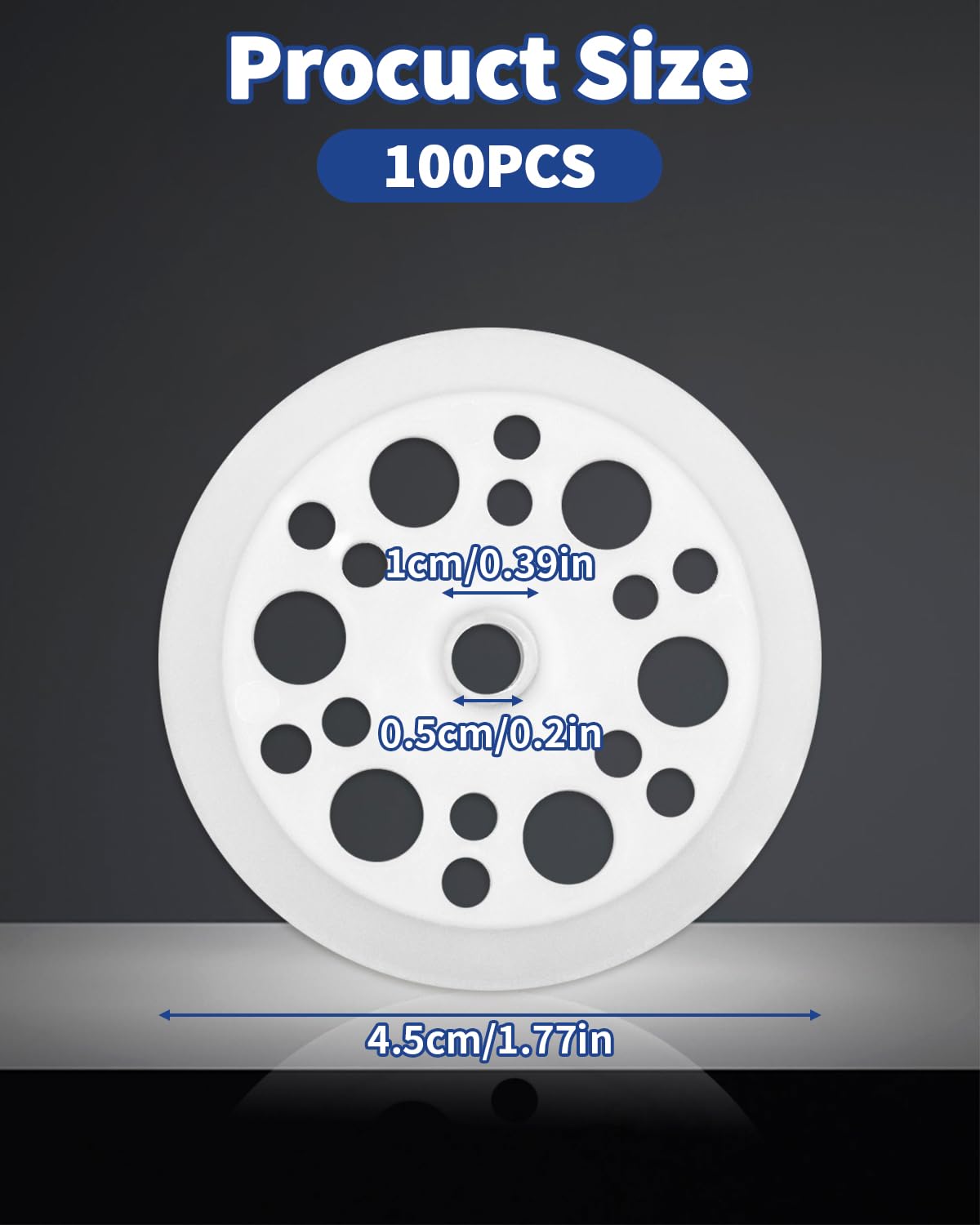 Plastic Washers - 100 Pack for Foam Board -2 Plastic Washers - 100 Pack for Foam Board -2