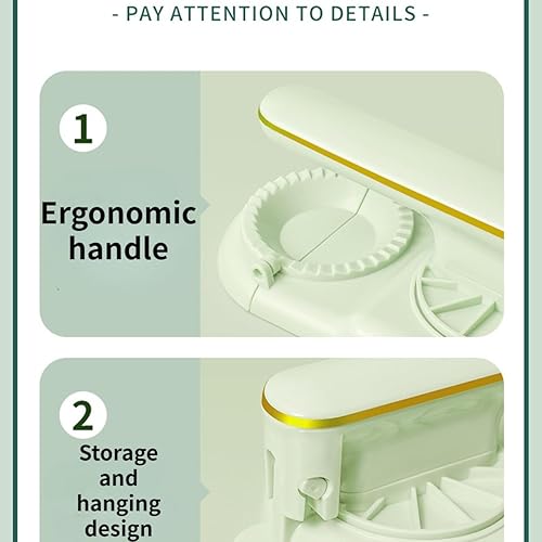 Miniatura 3 de Prensa para hacer albóndigas 2 en 1, molde multifuncional para albóndigas, molde de prensa de masa Pierogi, prensa para hacer empanadas, pasteles de