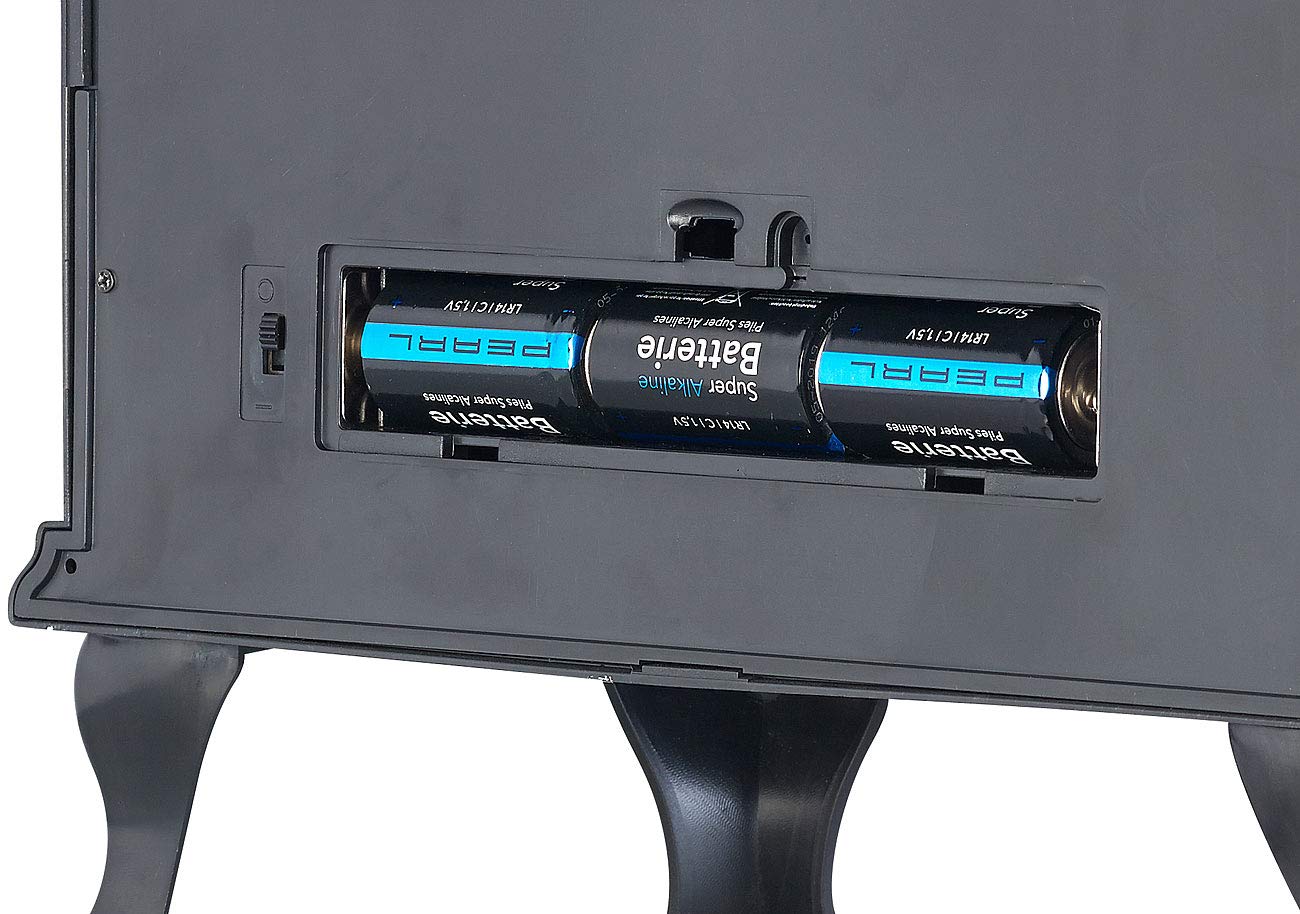 Carlo Milano Batterie-Kamin: 2er-Set Deko-Elektrokamine mit Flammen-Effekt, Batterie-Betrieb (Elektro-Deko-Kamin, LED ohne Heizfunktion, Kleiner)