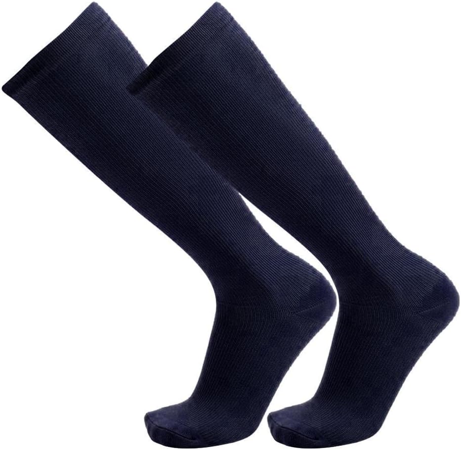 2xRunning Compression Socks Calf Support Stockings Dark