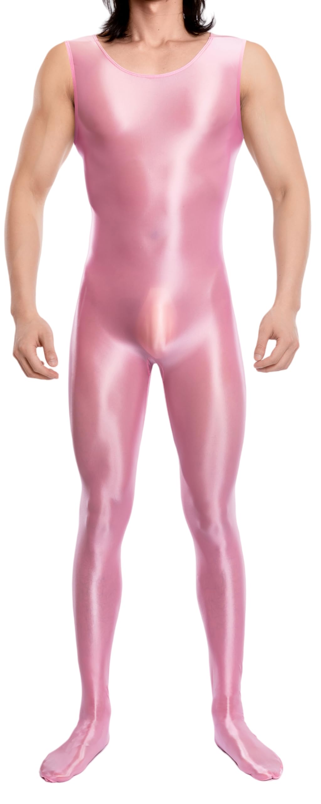 Maeau Glänzender Herren-Body, glänzend, Tanz-Overall