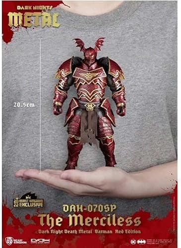 Miniatura 7 de DC Death Metal Dynamic - Figura de acción exclusiva de 8 cciones de Heroes The Merciless DAH-070SP SDCC 2022, versión roja (pedido anticipado se