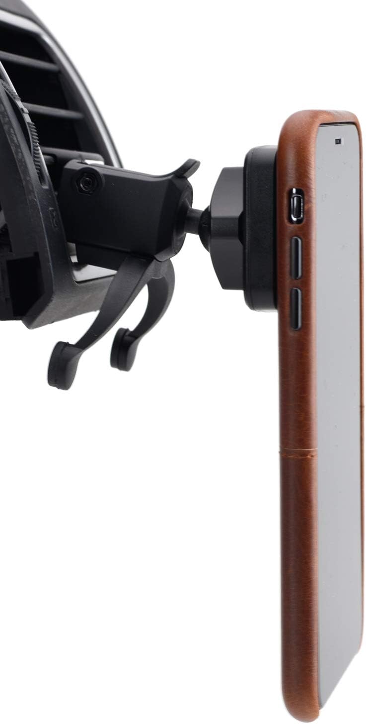 Dockem VentPro Magno Mount 3.0 Series: Magnetic Car Mount for Vents with Custom Metal Plates, Magnet Head, and Swivel Ball Socket