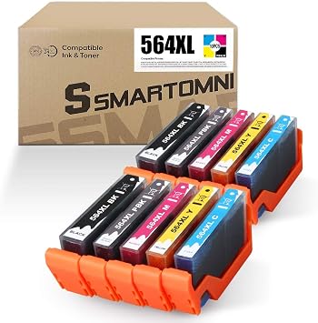 Amazon.com: S SMARTOMNI - Cartucho de tinta compatible con HP 564XL para HP  Photosmart 7520 7510 7525 6515 6510 5520 5510 5514 4620 3520 D7560 B8550  B209a C44 10 C6. Impresora 380 Paquete de 12 (2K/2PK/2C/2M/2Y) : Productos  de Oficina