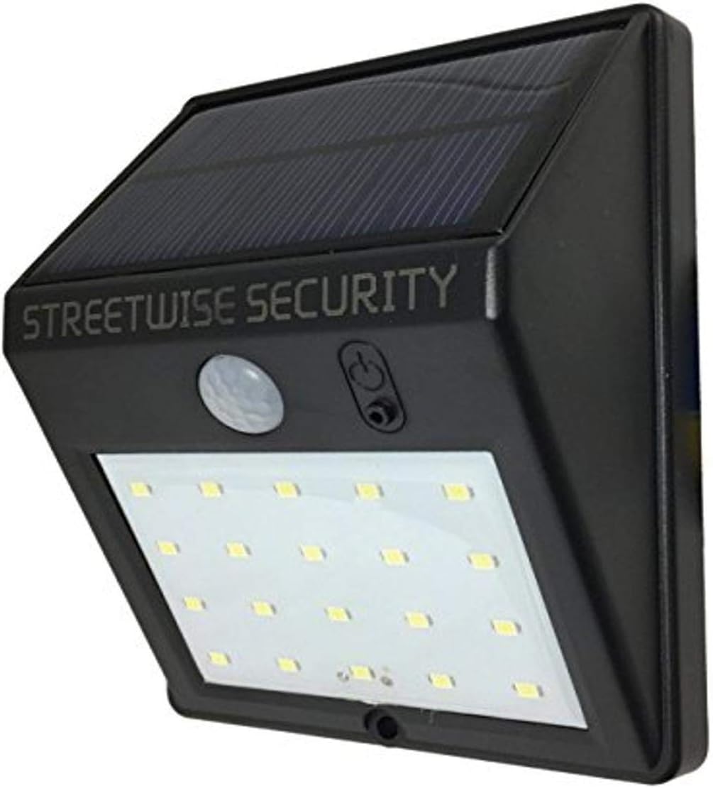 Streetwise Security Products SWSZSL20 Safe Zone Solar Motion LED Light