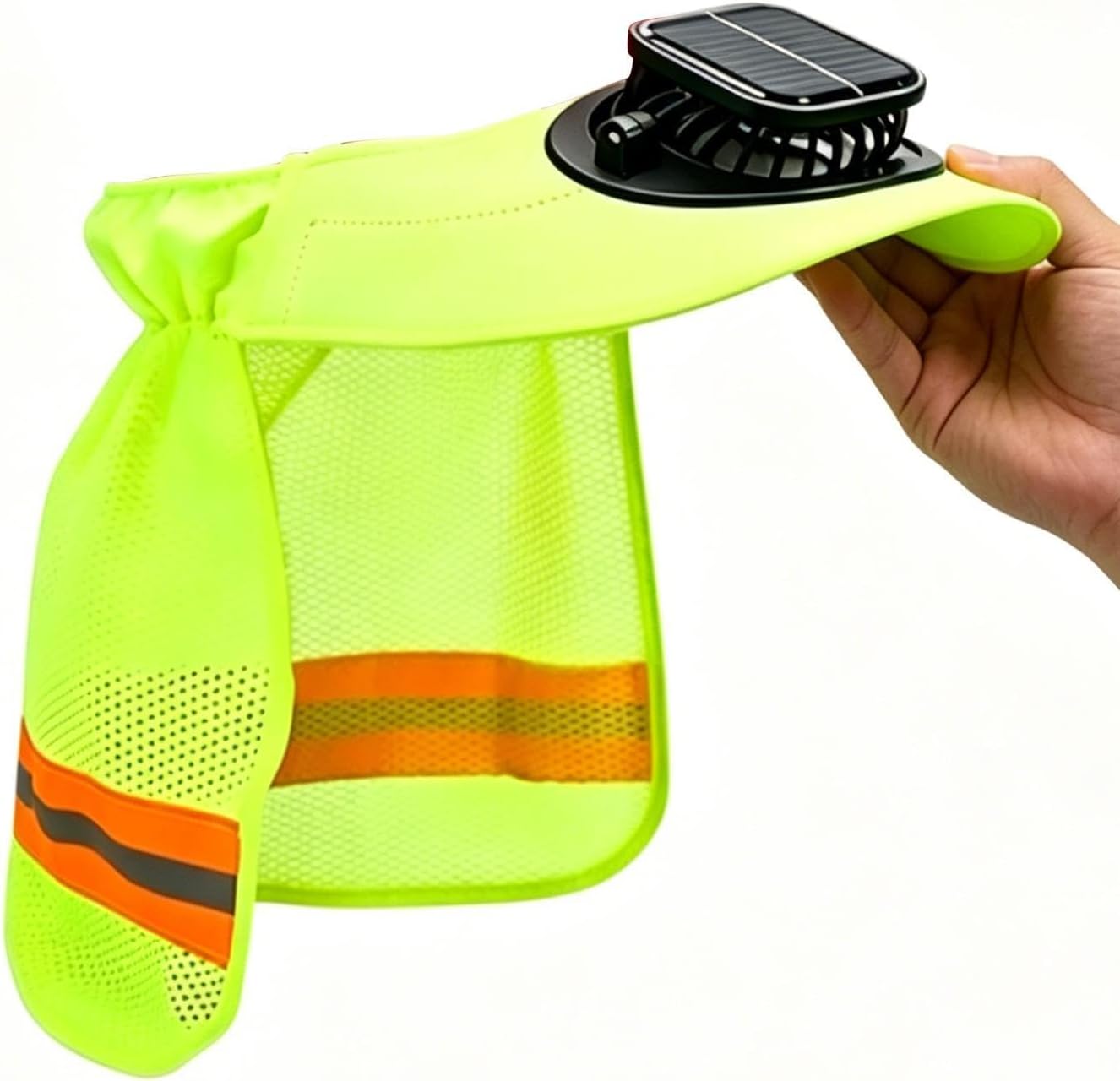 Kask ochronny z wizjerem przeciwsłonecznym – czapka bezpieczeństwa z wentylatorem solarnym i ochroną karku, kapelusz przeciwsłoneczny z daszkiem, do wędkowania, wspinaczki, przemysłu, na