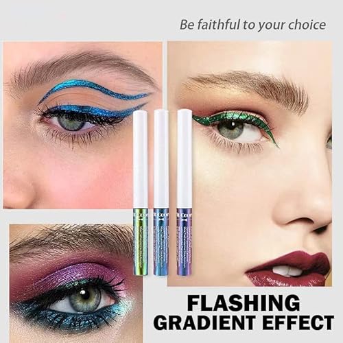 6 Colors Chameleon Liquid Eyeshadow Metallic Glitter Shimmer Eye Shadow Set Long Lasting Waterproof Multichrome Eyeshadows Makeup Set #TOP5
