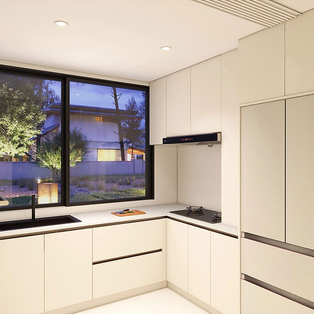 Flush Mount Ceiling Can Light, 3 Colors Dimmable Ceiling Downlight, LED Recessed Lighting, 12W Directional Downlights Aluminum Spotlights for Living Dining Room Bedroom 9 Pack