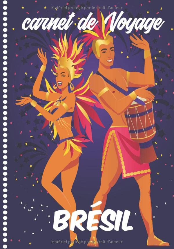 Carnet de Voyage Brésil : Journal Illustré de Bord à Remplir