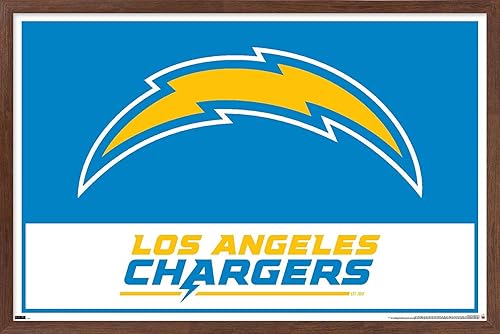 Miniatura 5 de Trends International NFL Los Angeles Chargers - Póster de pared con logotipo 21, 14.72 x 22.37 pulgadas, versión premium sin marco
