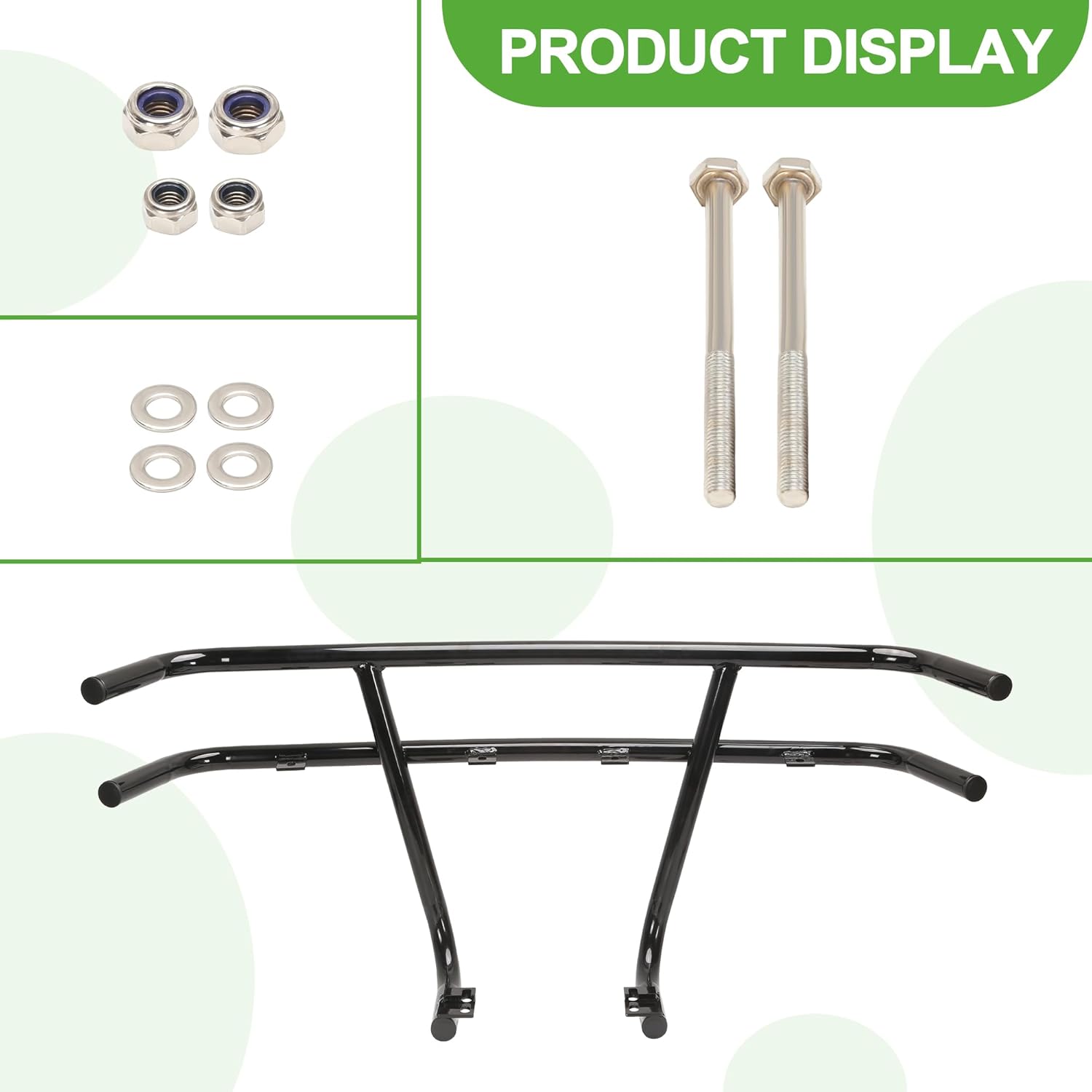 10L0L Golf Cart Front Brush Guard Tubular Bumper Club Car Precedent, Gas & Electric Accessories Heavy Duty Front Bumper Guard Accessories, Club Car Bumper Replacement