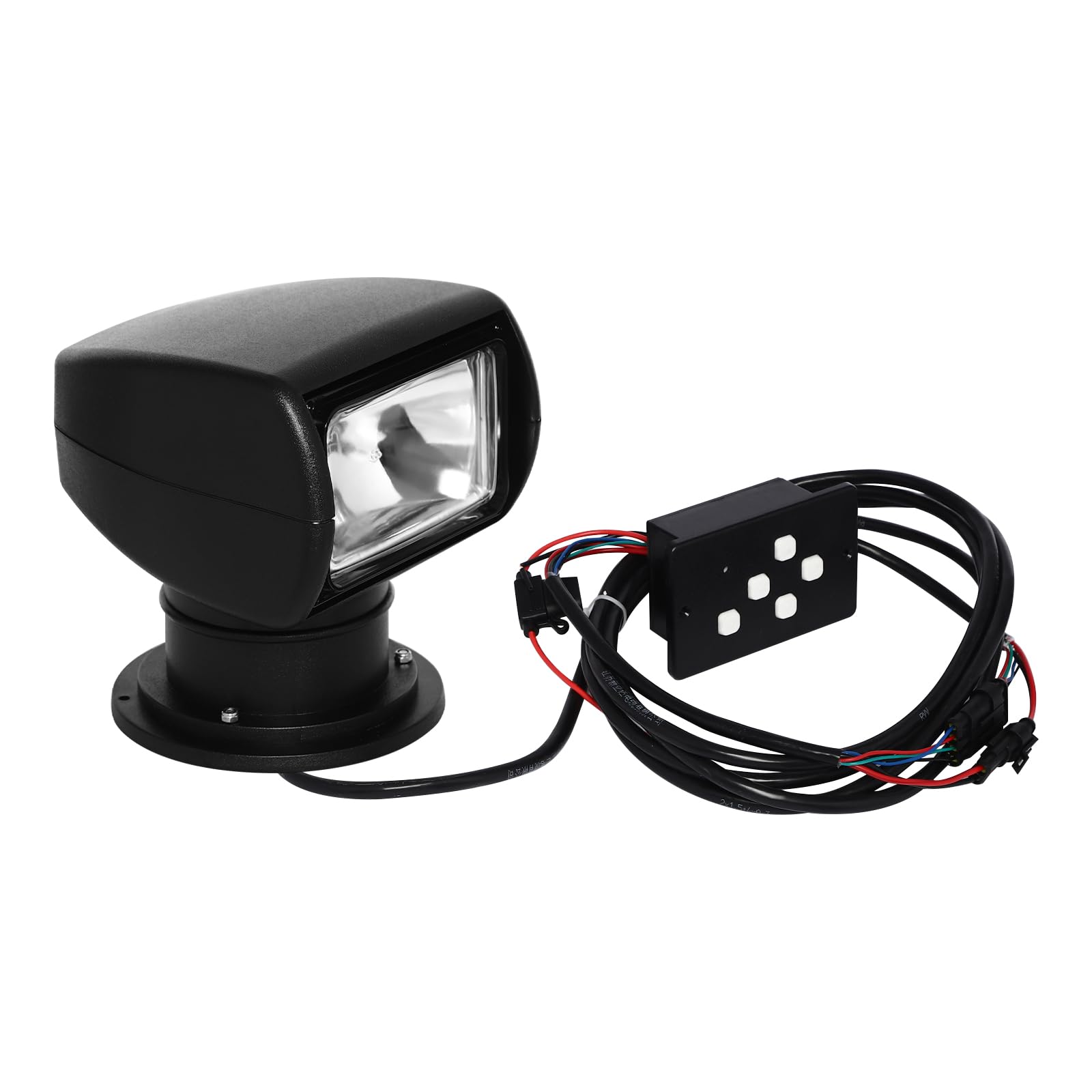 Treeisland Faro da lavoro, 12 V, 100 W, con telecomando, IP66, impermeabile, per barca, yacht