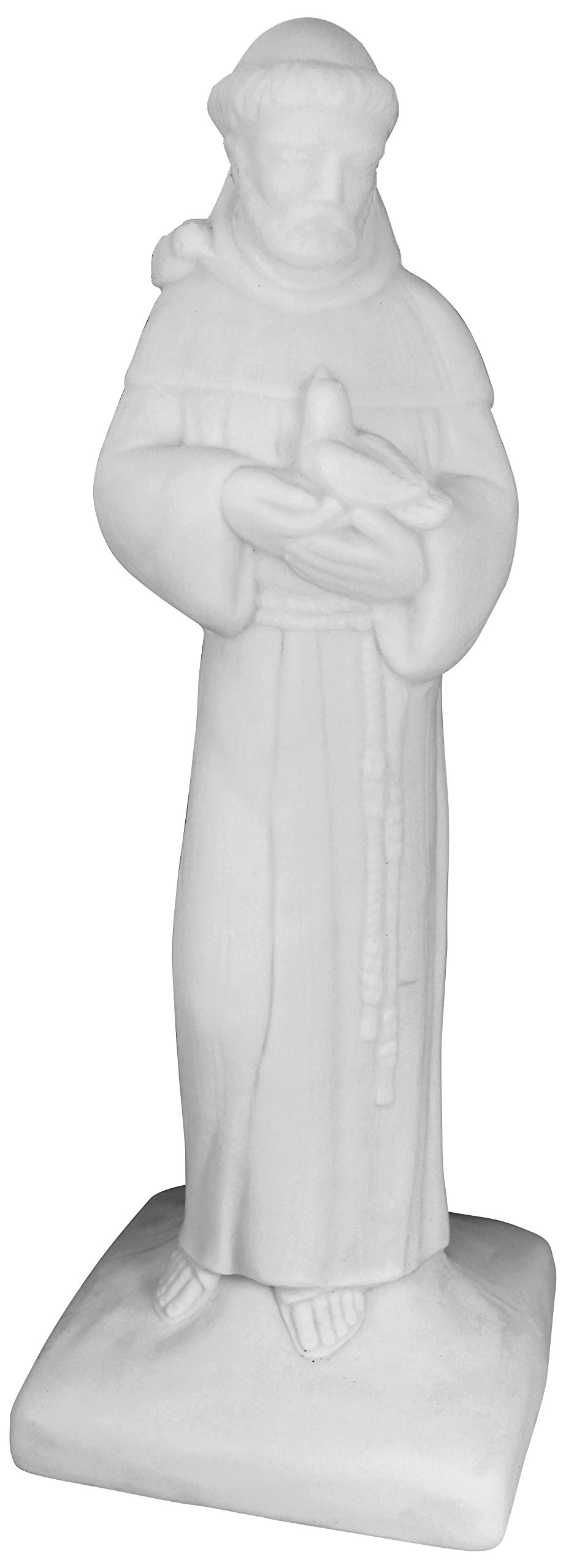 Emsco Group 2230W Lightweight Saint Francis Garden Statue, 29", White