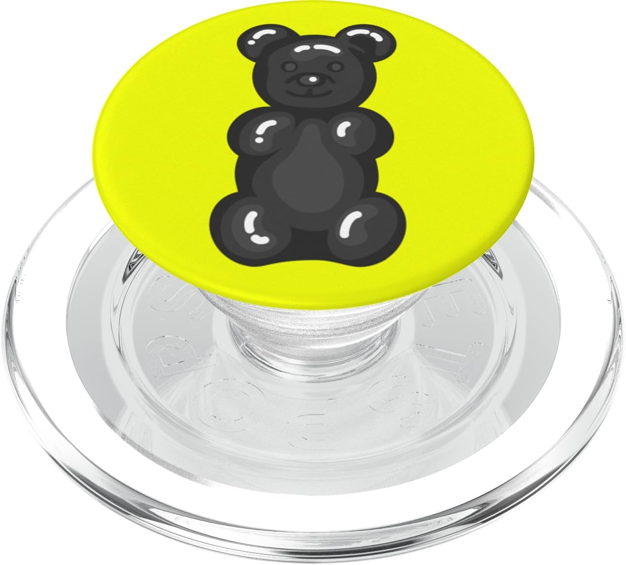 Bears Kids Black Lovers Rubber Bear PopSockets MagSafe PopGrip for iPhone