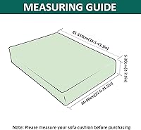 Vista 14 de Fundas de cojín impermeables para sofá, funda de cojín elástica de piel sintética para sofá en forma de L, protector de muebles para sala de estar