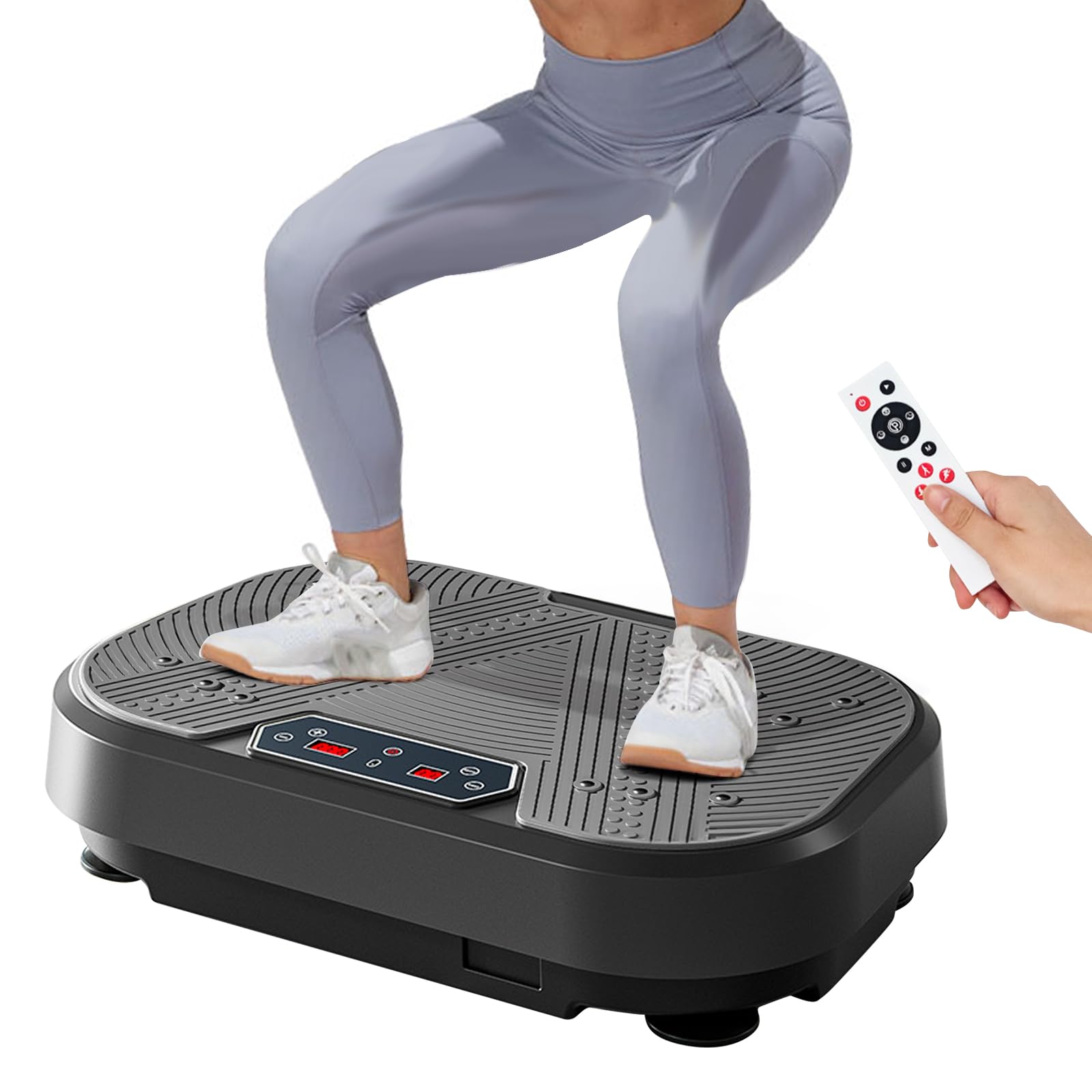 Plateforme vibrante, Plateforme vibrante puissante, Appareils de fitness pour la maison, 120 niveaux d'ajustement d'amplitude, 10 modes de sport, Pour l'entraînement de tout le corps, développement