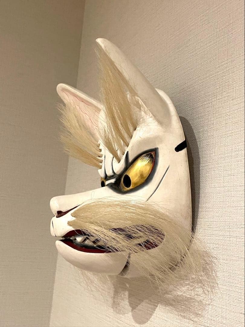 Amazon | 狐面 江戸囃子 石岡囃子 神楽面 囃子面 狐お面 ひょっとこ