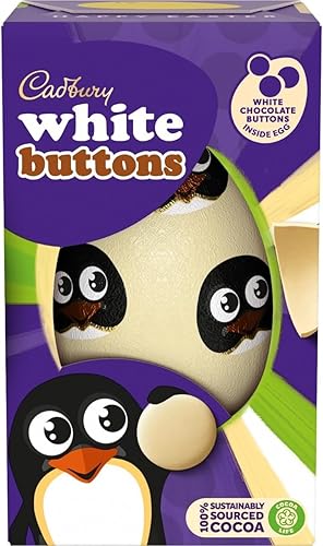 Miniatura 4 de Cadbury - Huevo de Pascua con botones de chocolate blanco 98G X2 en embalaje Premier Life Store