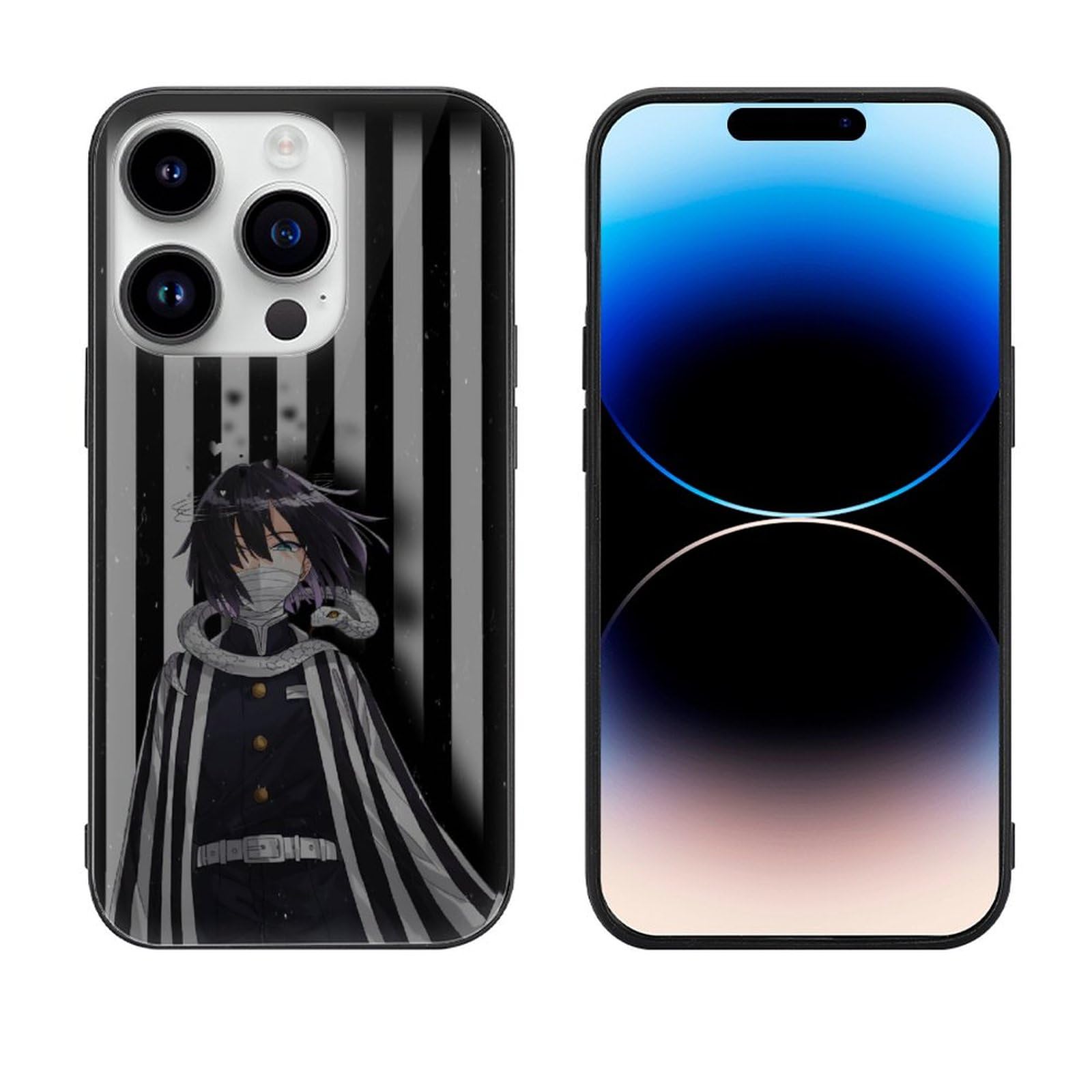 Amazon | 鬼滅の刃（伊黒小芭内） iPhone 14 Pro ケース アイフォン 14  