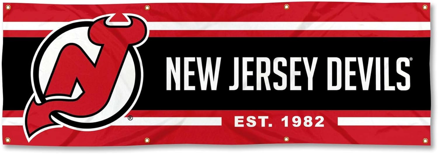 WinCraft New Jersey Devils Large 2x6 Foot Banner
