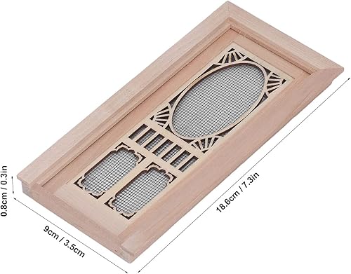 Miniatura 3 de 112 Mini modelo de muebles de casa de muñecas, puerta de pantalla para casa de muñecas, abedul para puertas de casa de muñecas DIY