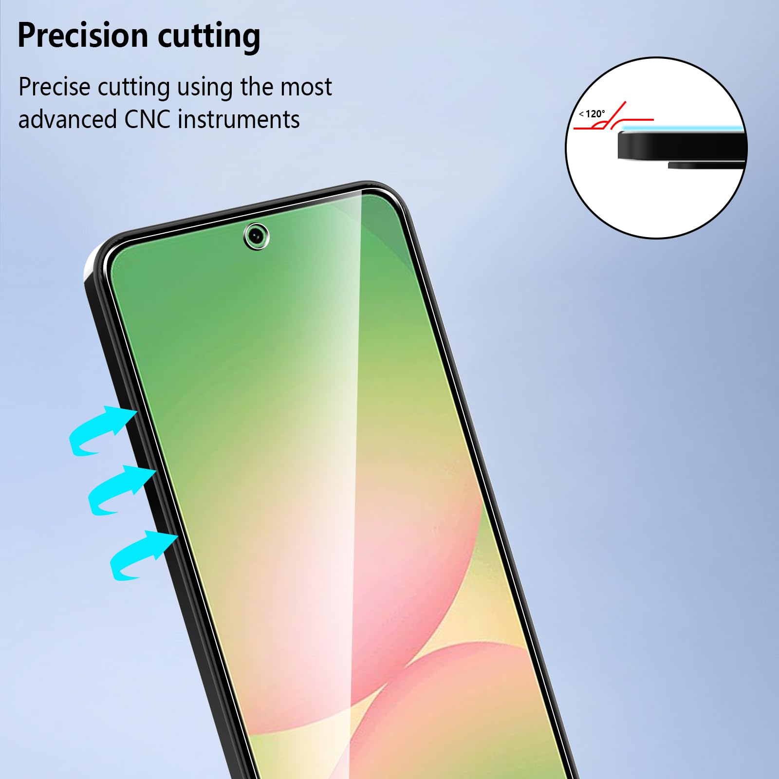 Pollachi [3 Pezzi Vetro Temperato per Samsung Galaxy A56 5G,Durezza 9H Anti Graffio,Anti-Impronte Senza Bolle,Pellicola Protettiva per Samsung A56 5G