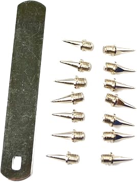 10 Seconds Replacement Track Spikes, 6 Millimeter Needle, 14 Spikes Per Package