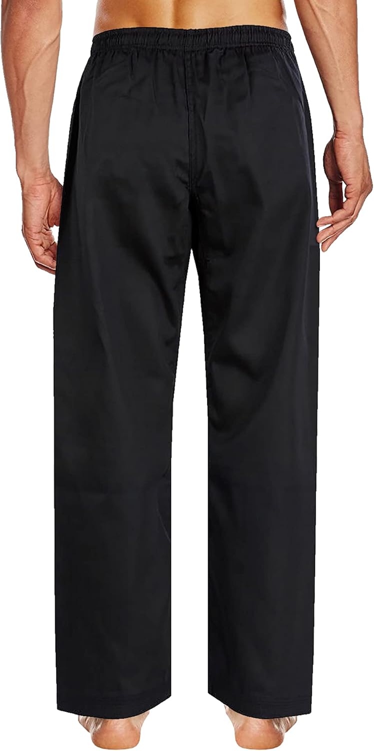 ChoCho Karate Gi Pants for Adult & Kids Martial Arts Pants Student Elastic Waist Karate Trousers - Image 6