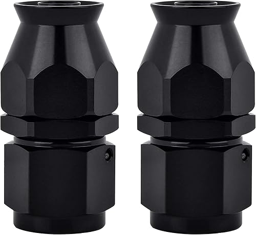 Miniatura 25 de EVIL ENERGY 3AN PTFE manguera extremo montaje 90 grados negro para manguera de PTFE solamente 2PCS