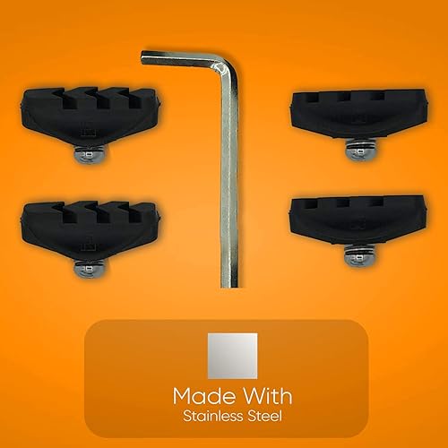 Miniatura 6 de ELAPCO Pastillas de freno de bicicleta, 4 unidades con pinza de herramienta de instalación, pastillas de freno de bicicleta ideales para ciclistas