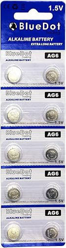 10 baterías AG2, de BlueDot Trading, AG6, 1, 1