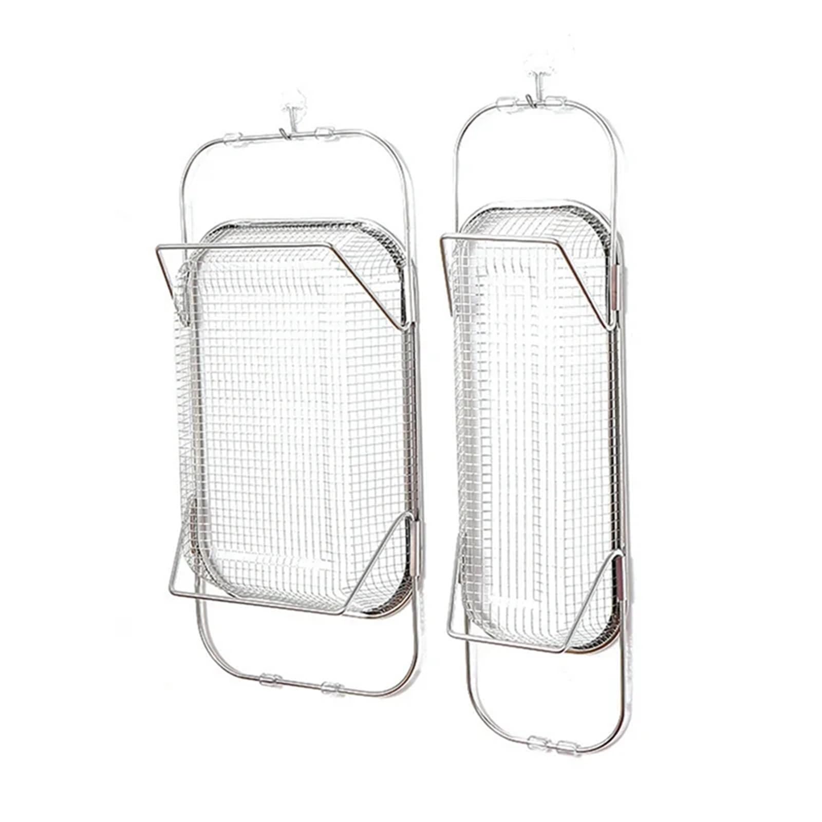 Escurridor retráctil de Acero Inoxidable, Asas Agarre, colador Ovalado, Fregadero, escurridor Verduras, Cesta Almacenamiento for el hogar para Cocina,Frutas(34x24cm)