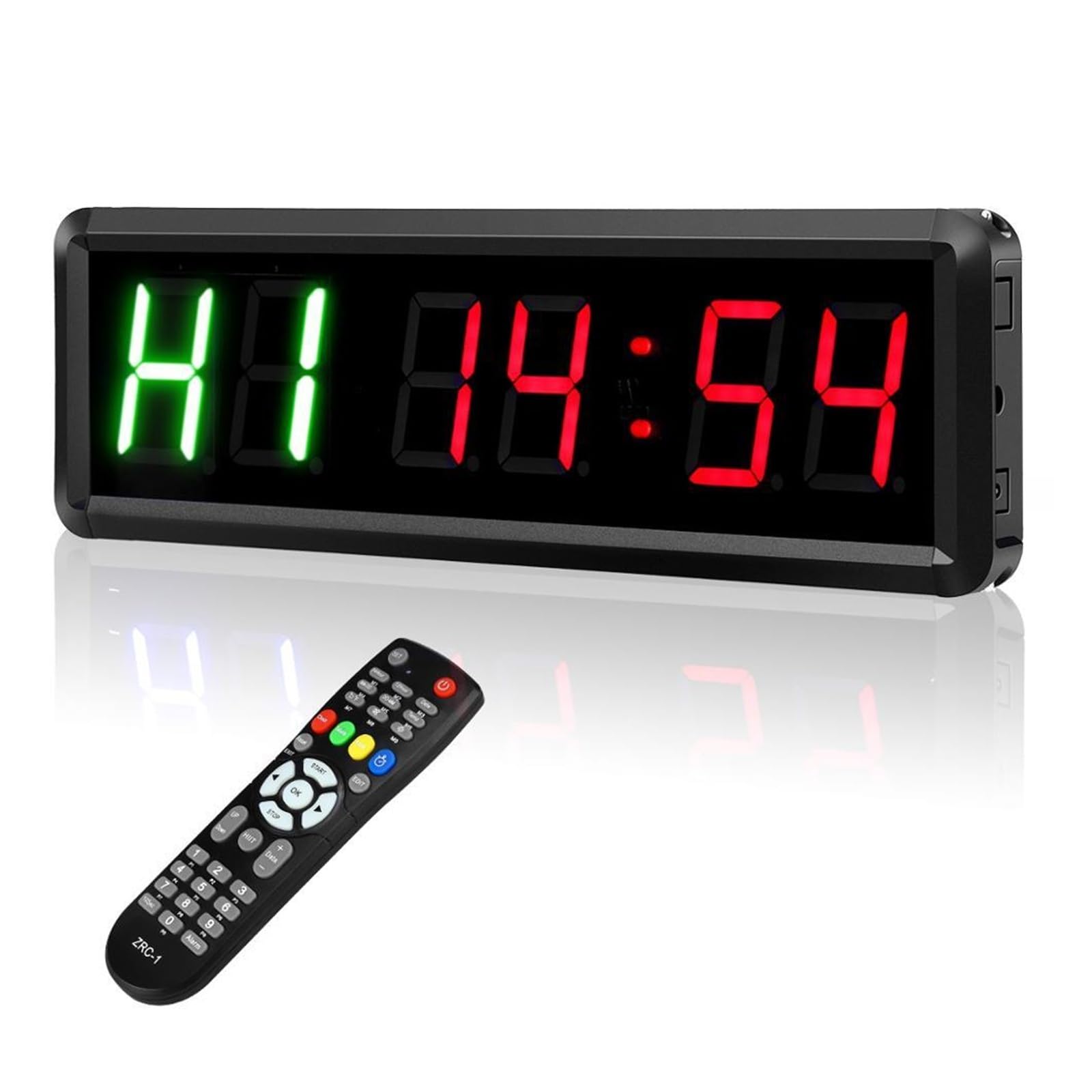 Countdown Timer, LED programmabile da 1,5 "Timer da palestra ad alto carattere Tabata Cronometro Count Fitness indoor e outdoor