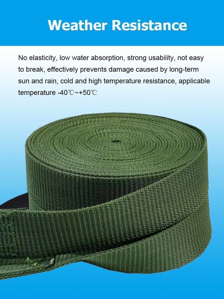 Correas de Amarre de trinquete Resistentes de 2 Pulgadas, Resistencia a la Rotura de 13227 LB, Correas de trinquete para Carga, remolques de Camiones, Kayaks(25m/82')