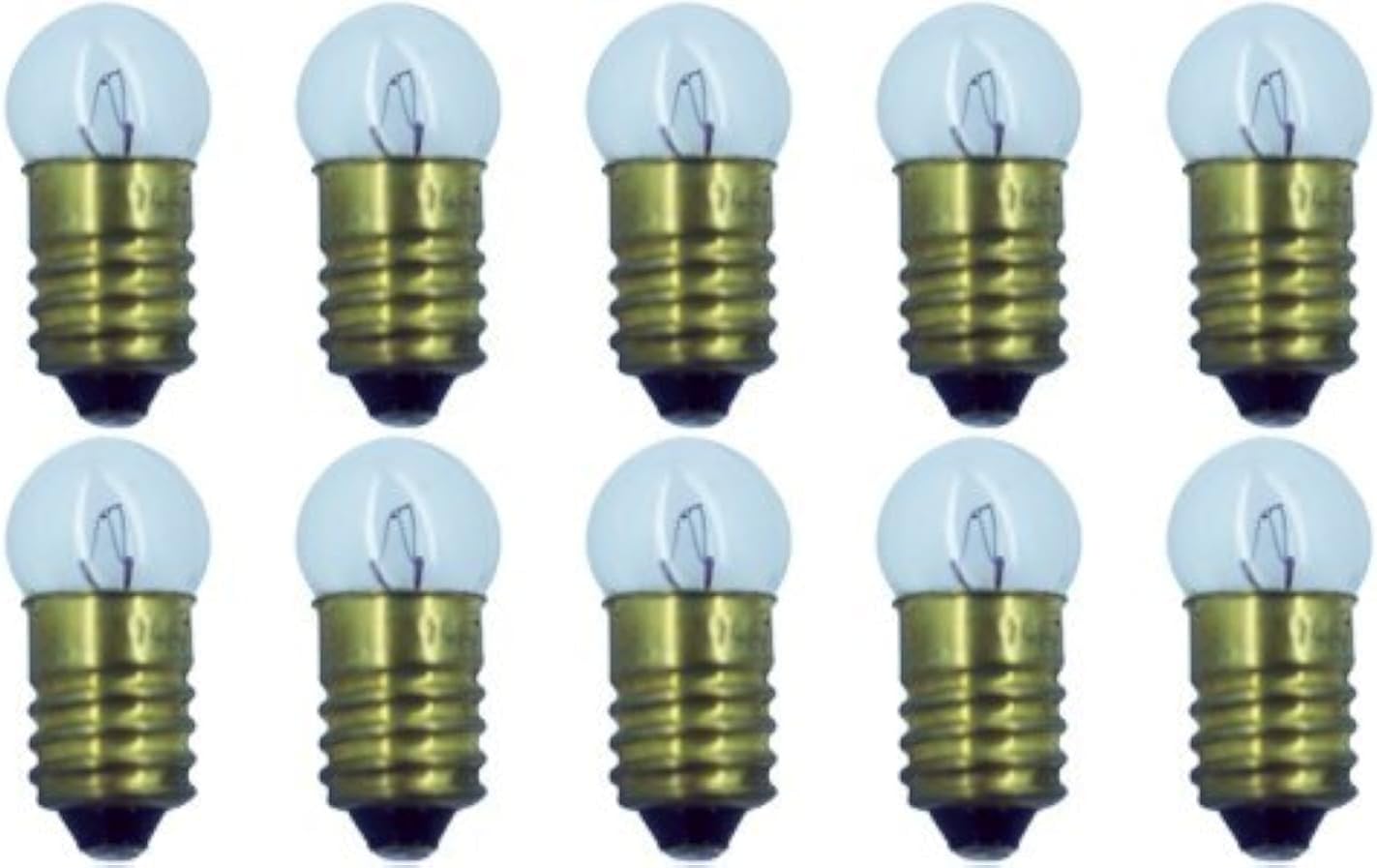 CEC Industries #1447 Bulbs, 18 V, 2.7 W, E10 Base, G-3.5 Shape (Box of 10)