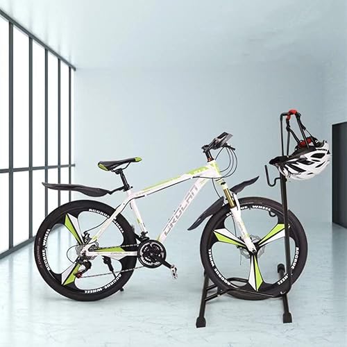 Miniatura 4 de Soporte de piso para bicicleta, soporte vertical para bicicletas, función de mantenimiento y almacenamiento de estacionamiento 3 en 1, adecuado para