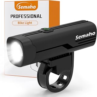 Bike Lights for Night Riding, Rechargeable Bicycle Light Front and Back, IP66 Waterproof, 4+6 Modes Headlight Taillight Set for Safety Urban Commuting