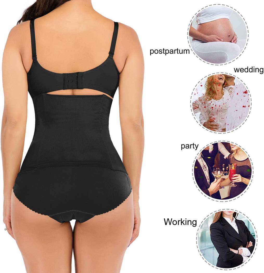 FLORATA Waist Trainer for Women Corset Shapewear Tummy Control Waist Cincher Slim Body Shaper Postpartum Belly Band - Image 6