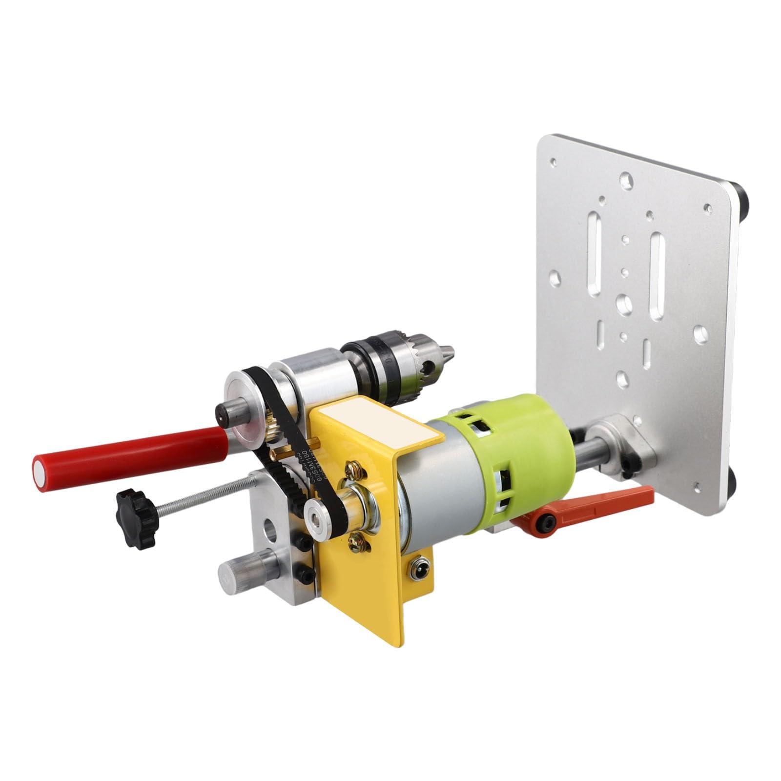 Wodsty - Mini prensa de taladro con motor 795 CC, portabrocas B10 de 0,8 a 6 mm, máquina de perforación portátil de mesa de madera, plástico y aluminio para CNC DIY