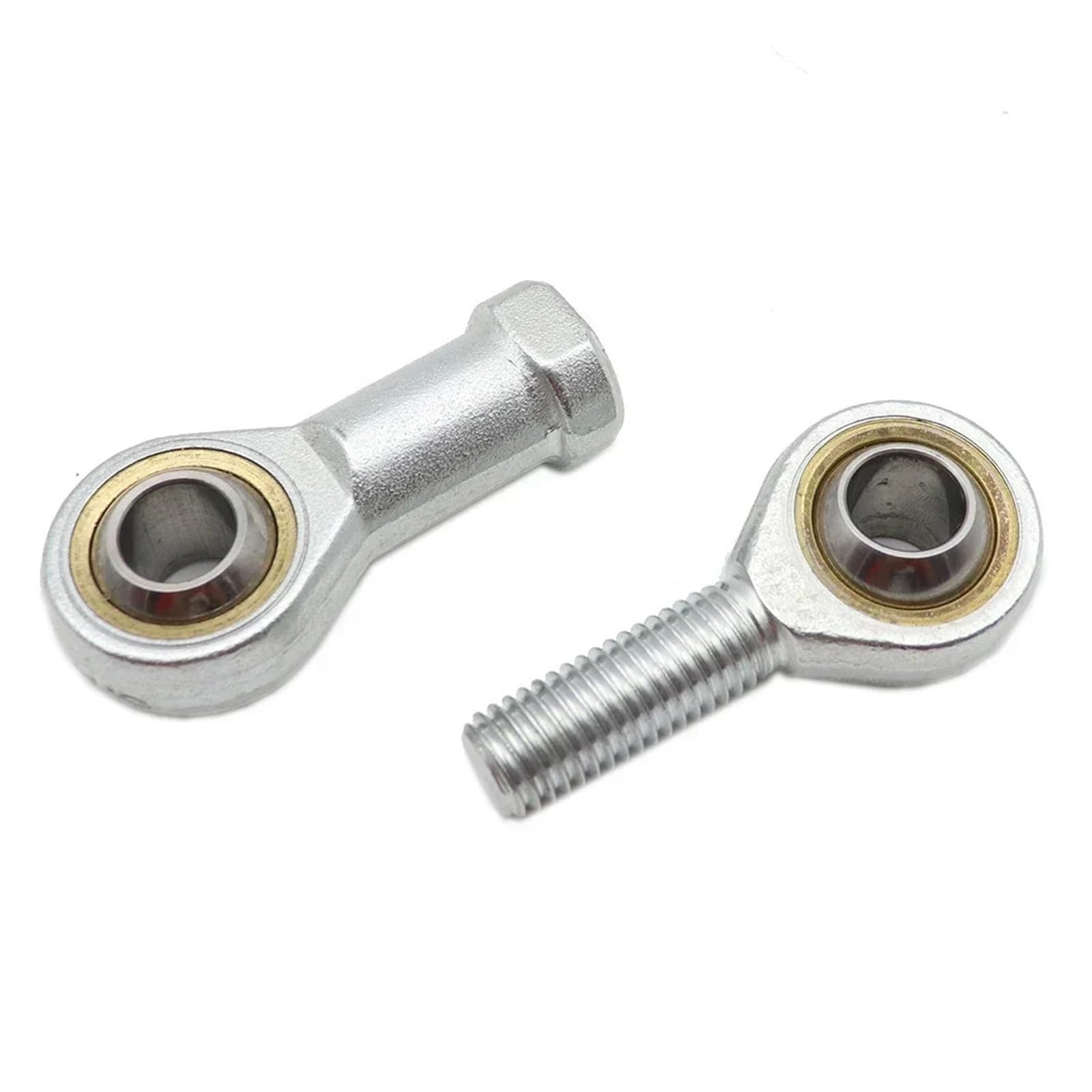 Rotule d'extrémité de tige, 4 pièces rotule métrique fileté embout de tige portant mâle femelle 5-18mm(Left Thread,SI12 12mm)
