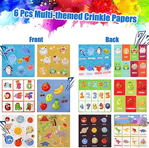Baby Tissue Box Toy, Yotako 27PCS Baby Sensory Toys 0-6 Months Magic Tissue Box Baby Toy with Crinkle Tissue Papers Colorful Soft Scarf Box for Toddler Kids Educational Learning for Babies 6-12 Months